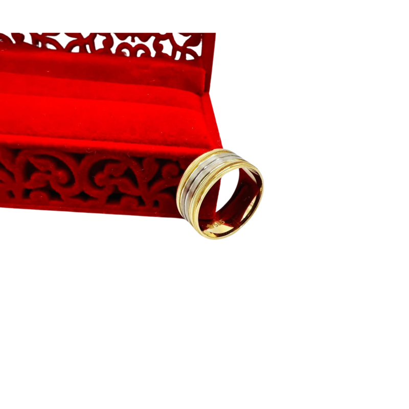 Kenzari Jewellery 14k Gold Wedding Ring - 3.62 Grams
