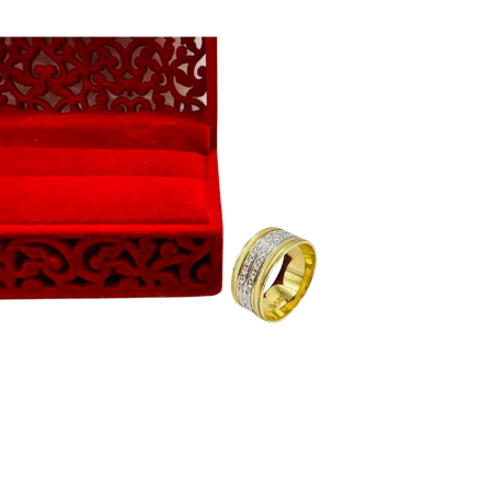 Kenzari Jewellery 14k Gold Wedding Ring - 3.17 Grams