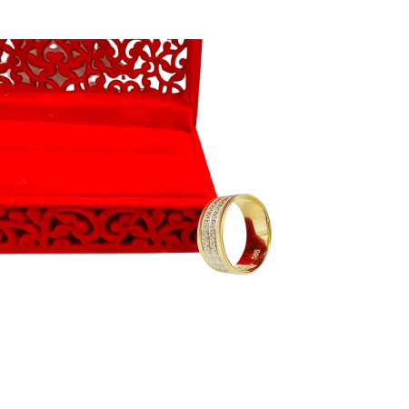 Kenzari Jewellery 14k Gold Wedding Ring - 4.14 Grams