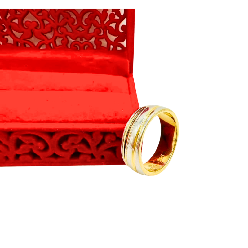 Kenzari Jewellery 14k Gold Wedding Ring - 5.95 Grams