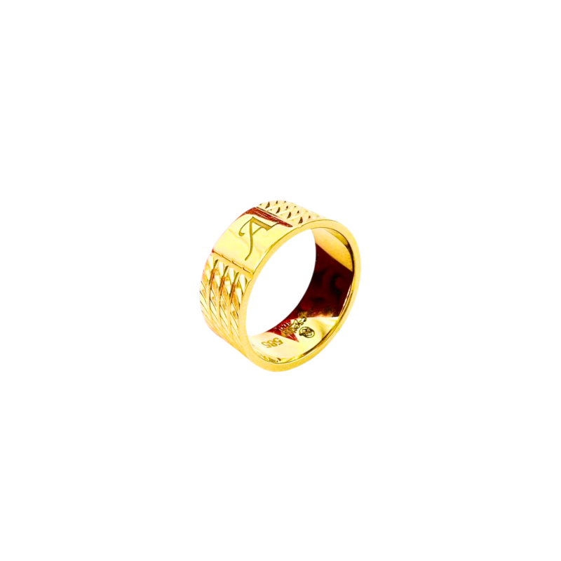 Kenzari Jewellery 14k Gold Wedding Ring - 6.5 Grams