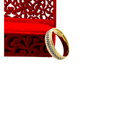 Kenzari Jewellery 14k Gold Wedding Ring - 3.87 Grams Kenzari Jewellery 14k Gold Wedding Ring - 3.87 Grams