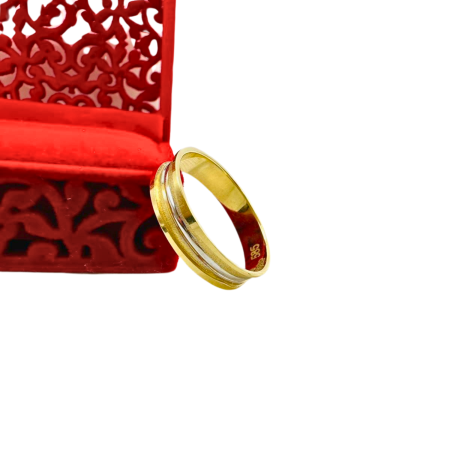 Kenzari Jewellery 14k Gold Wedding Ring - 2.6 Grams