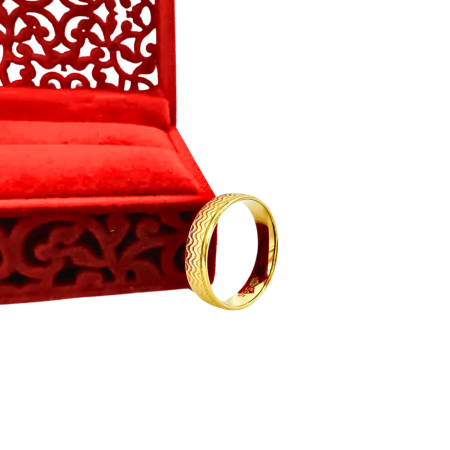 Kenzari Jewellery 14k Gold Wedding Ring -2.53 Grams