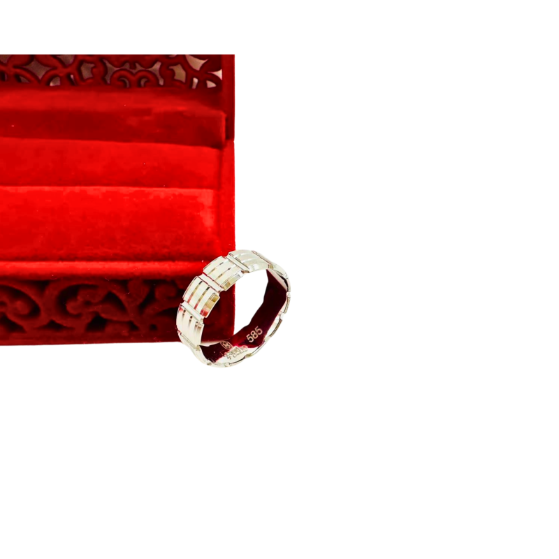 Kenzari Jewellery 14k Gold Wedding Ring - 3.27 Grams Kenzari Jewellery 14k Gold Wedding Ring - 3.27 Grams