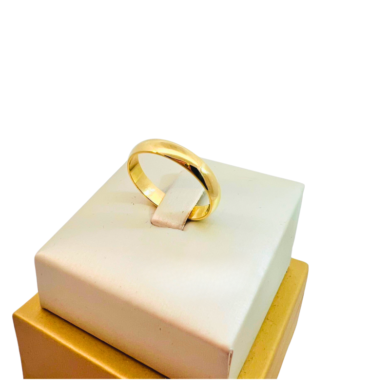 Kenzari Jewellery 14k Gold Wedding Ring - 3.97 Grams