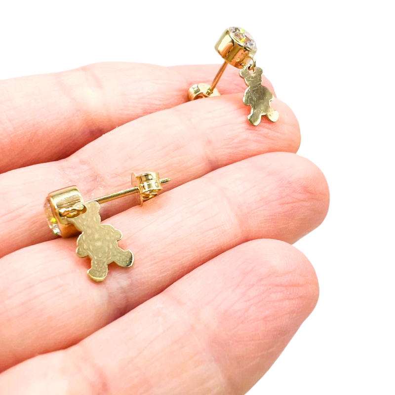 Kenzari Jewellery 14k Gold Earrings for Women - 2.38 Grams