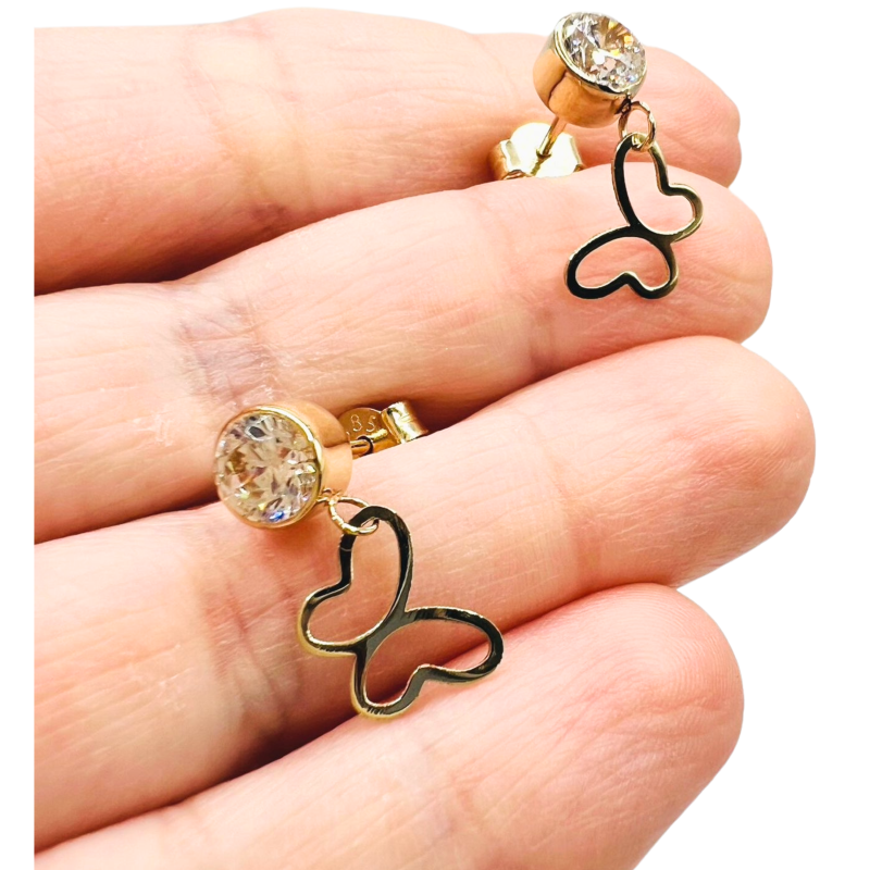 Kenzari Jewellery 14k Gold Earrings for Women - 2.22 Grams