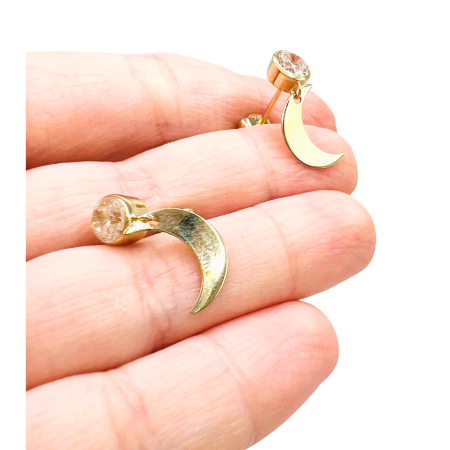 Kenzari Jewellery 14k Gold Earrings for Women - 2.5 Grams