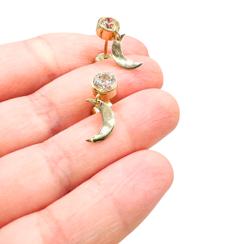 Kenzari Jewellery 14k Gold Earrings for Women - 2.32 Grams