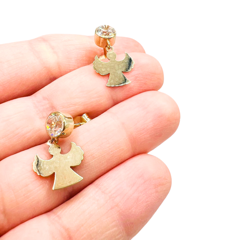 Kenzari Jewellery 14k Gold Earrings for Women - 2.69 Grams