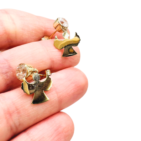 Kenzari Jewellery 14k Gold Earrings for Women - 2.65 Grams