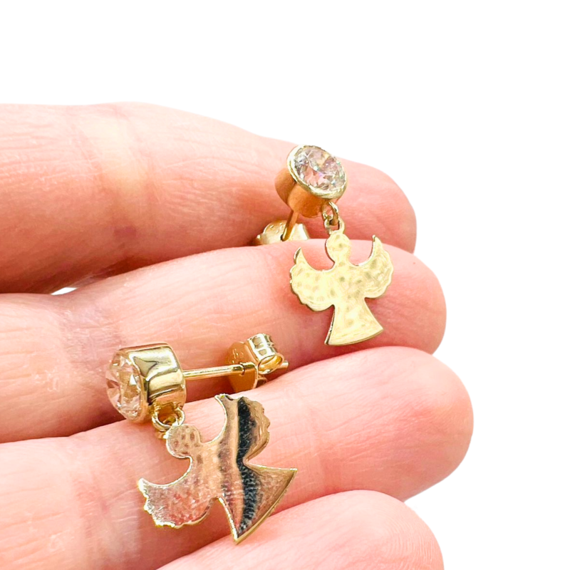 Kenzari Jewellery 14k Gold Earrings for Women - 2.61 Grams