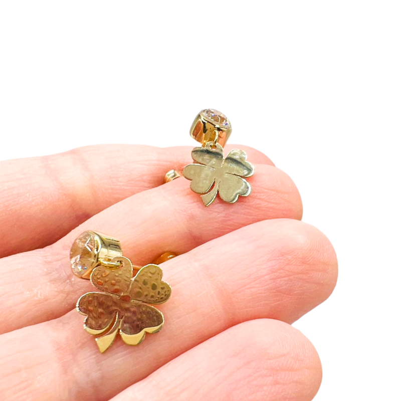 Kenzari Jewellery 14k Gold Earrings for Women - 2.71 Grams