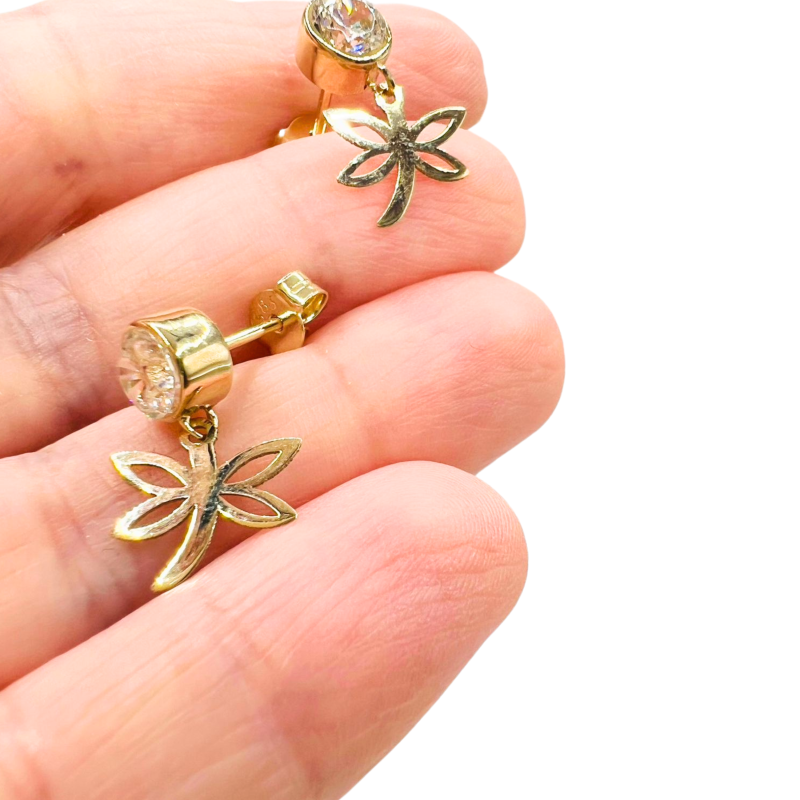 Kenzari Jewellery 14k Gold Earrings for Women - 2.38 Grams