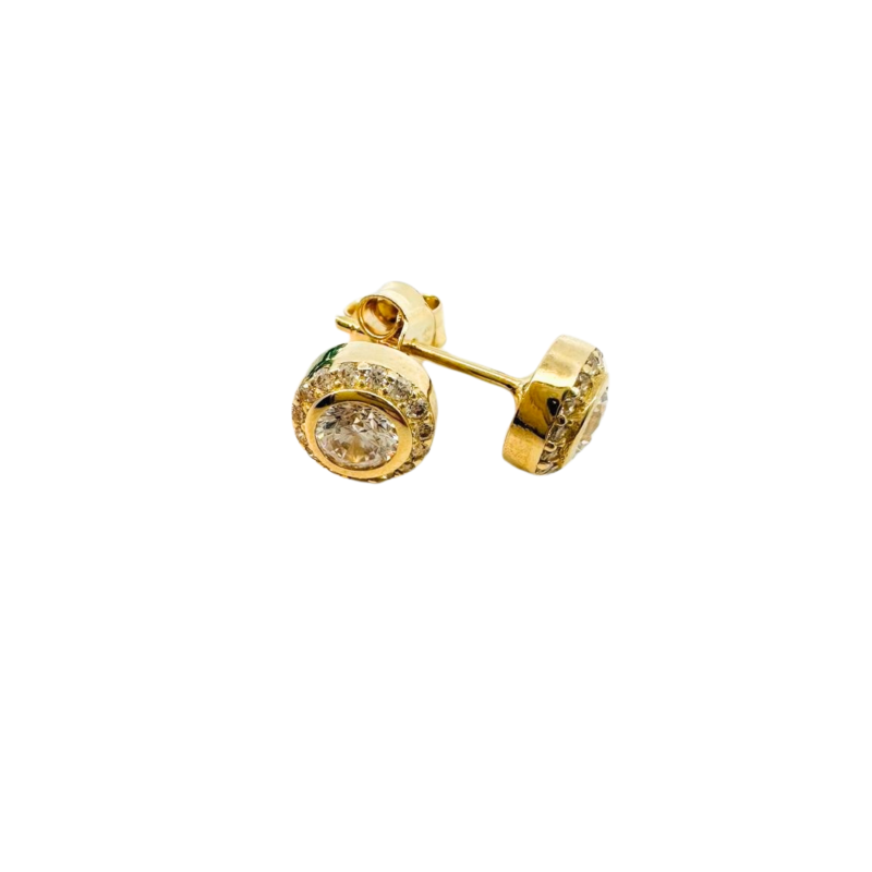 Kenzari Jewellery 14k Gold Earrings for Women - 1.91 Grams
