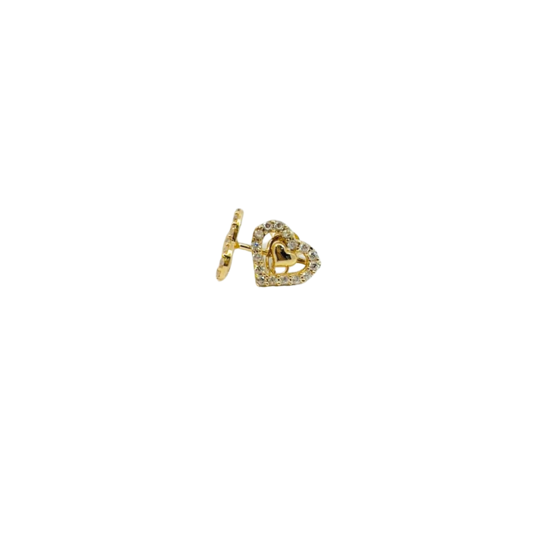 Kenzari Jewellery 14k Gold Earrings for Women - 1.28 Grams