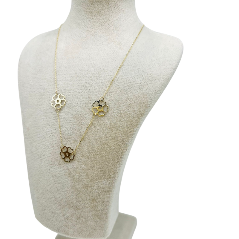 Kenzari Jewellery 14k Gold Necklace for Women - 1.53 Grams