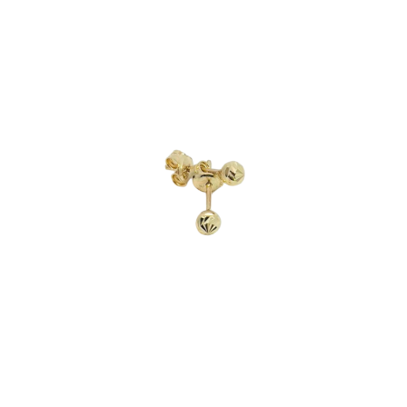 Kenzari Jewellery 14k Gold Earrings for Women - 0.76 Grams
