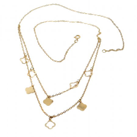 Kenzari Jewellery 18k Gold Necklace for Women- 1.40 Grams