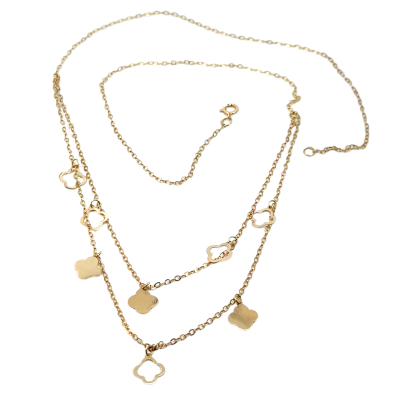 Kenzari Jewellery 18k Gold Necklace for Women- 1.40 Grams