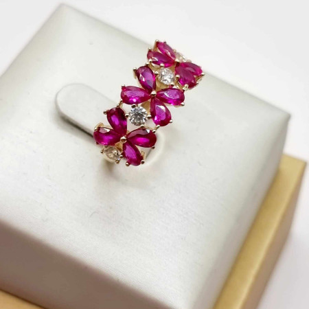 Kenzari Jewellery 14k Gold Ring for Women - 3.73 Grams