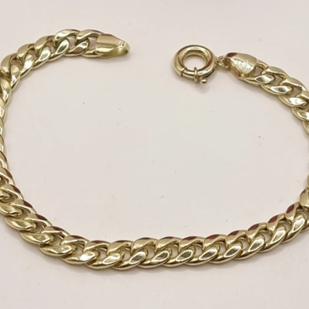Kenzari Jewellery 14k Gold Link Chain Bracelet for Women - 8.89 Grams Kenzari Jewellery 14k Gold Link Chain Bracelet for Women - 8.89 Grams