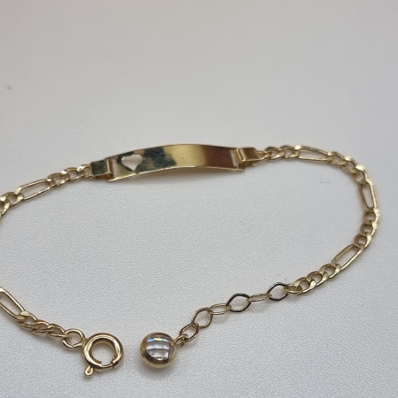 Kenzari Jewellery 14k Gold Charm Bracelet for women-6.41 Grams