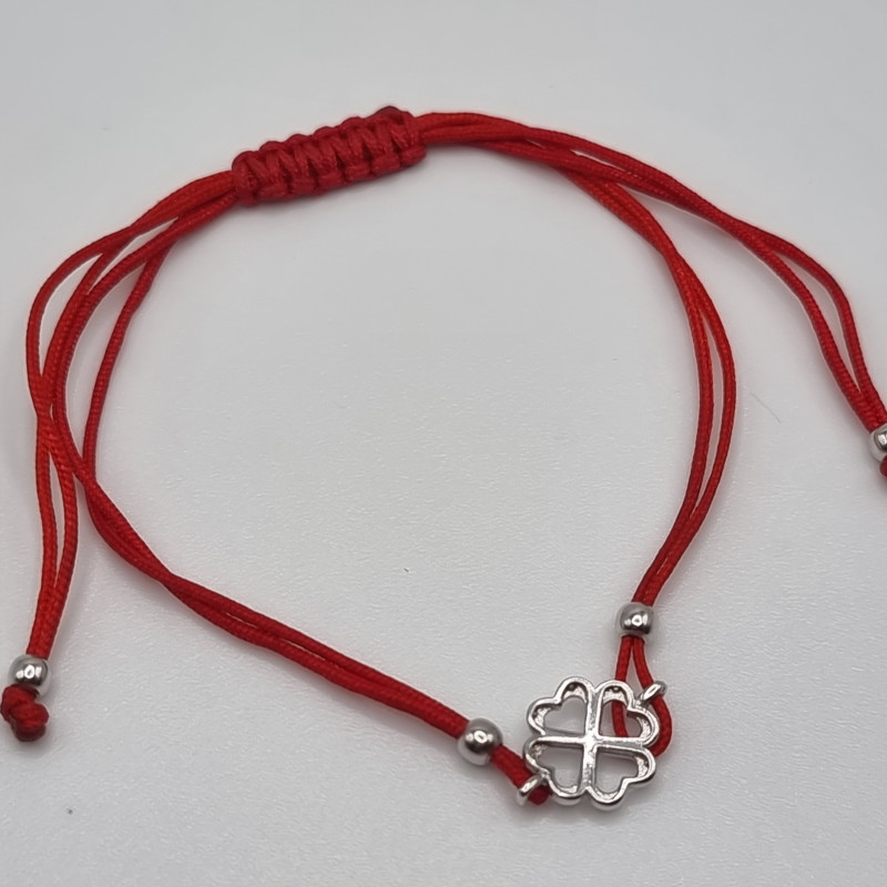 Kenzari Jewellery 14k Gold Red String Bracelet "Good luck" for Women - 1.15 Grams