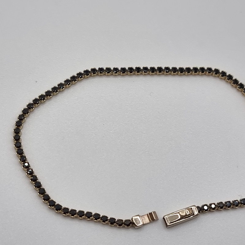 Kenzari Jewellery 14k Gold Tennis Bracelet for Women - 2.75 Grams Kenzari Jewellery 14k Gold Tennis Bracelet for Women - 2.75 Grams