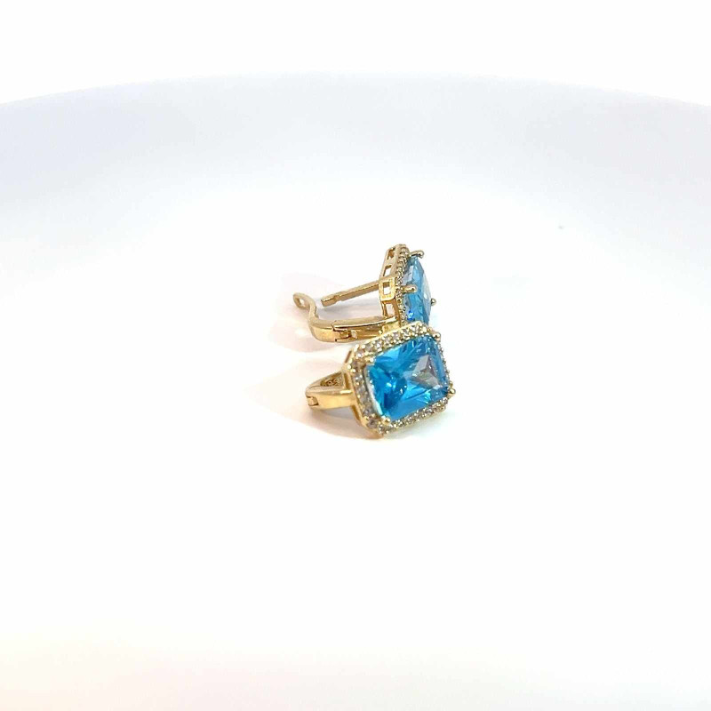 Kenzari Jewellery 14k Gold Earring for Women - 4.37 Grams Kenzari Jewellery 14k Gold Earring for Women - 4.37 Grams