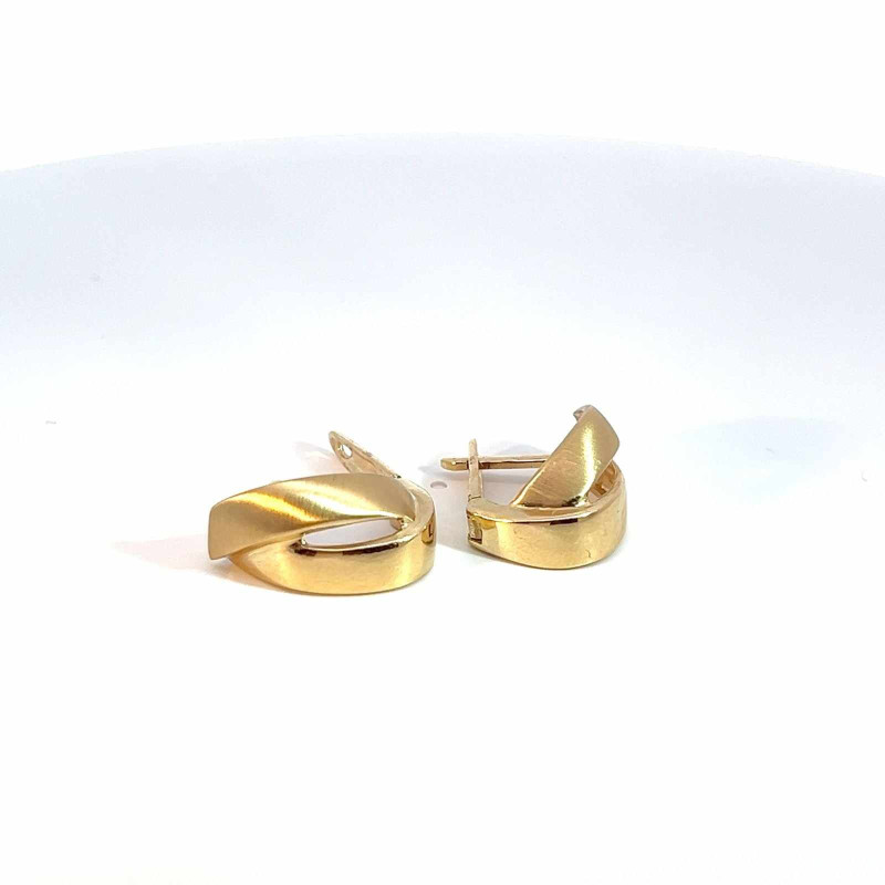 Kenzari Jewellery 14k Gold Earring for Women - 5.82 Grams