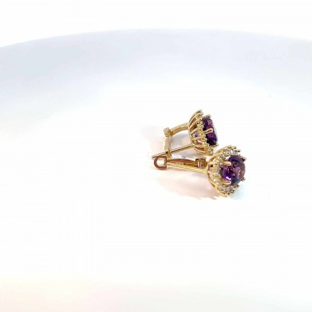 Kenzari Jewellery 14k Gold Earring for Women - 4.41 Grams