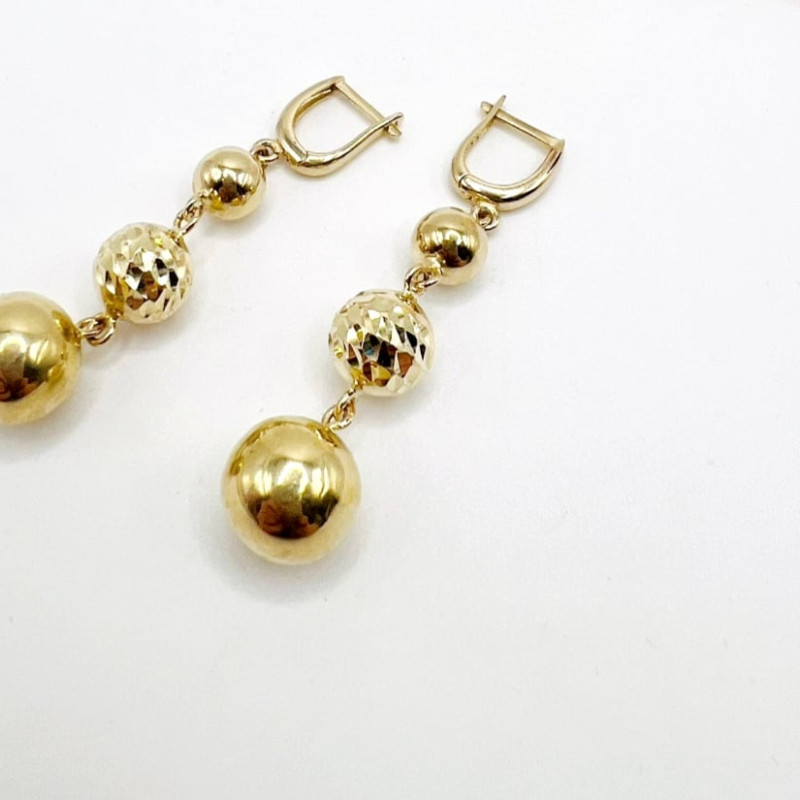 Kenzari Jewellery 14k Gold Earring for Women - 6.86 Grams
