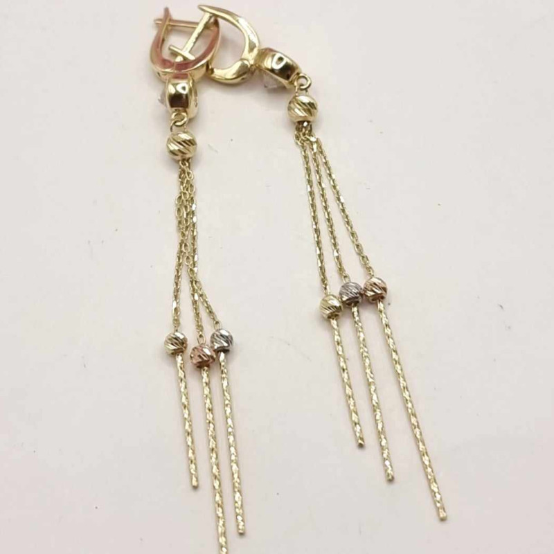 Kenzari Jewellery 14k Gold Earring for Women - 4.83 Grams