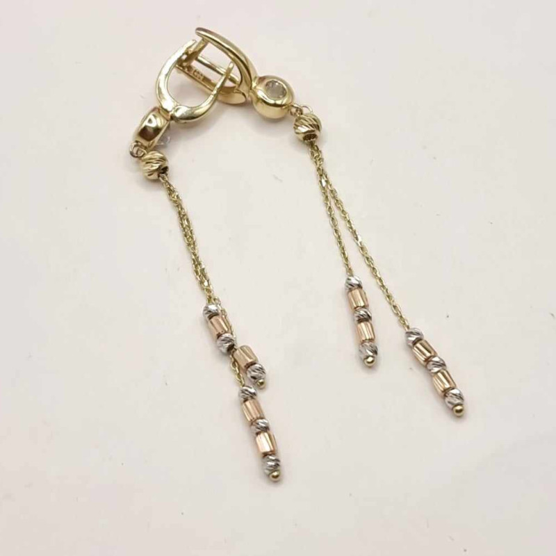 Kenzari Jewellery 14k Gold Earring for Women - 4.44 Grams