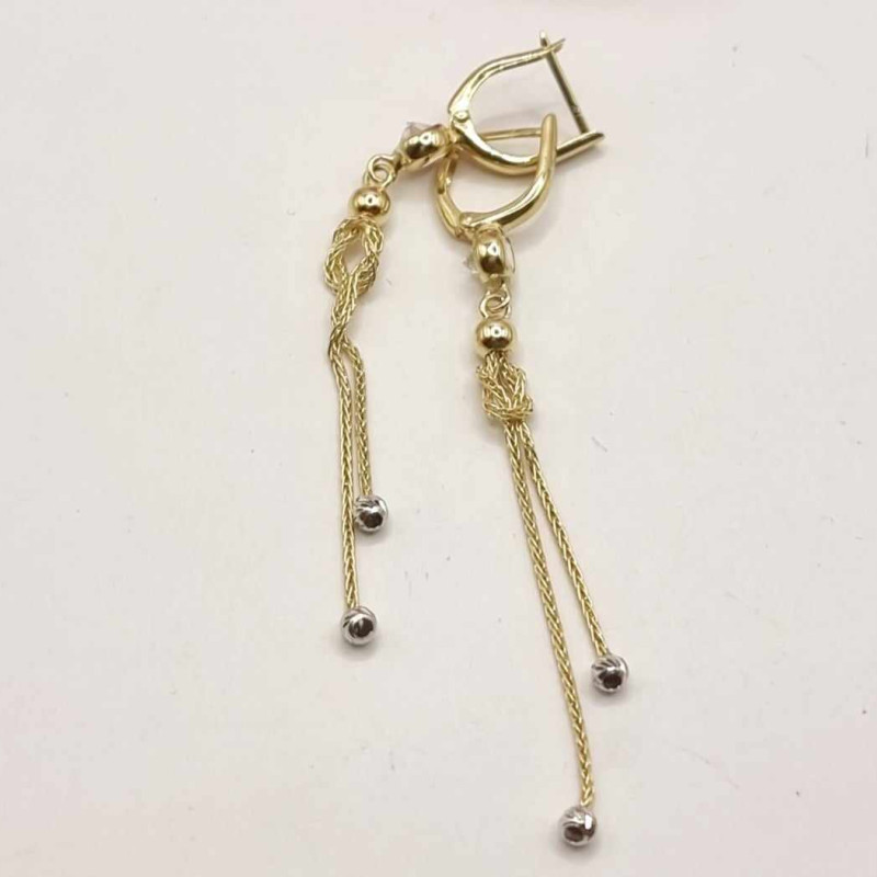 Kenzari Jewellery 14k Gold Earring for Women - 3.38 Grams