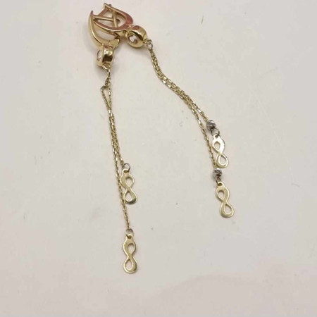 Kenzari Jewellery 14k Gold Earring for Women - 3.55 Grams