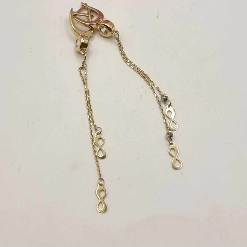 Kenzari Jewellery 14k Gold Earring for Women - 3.55 Grams