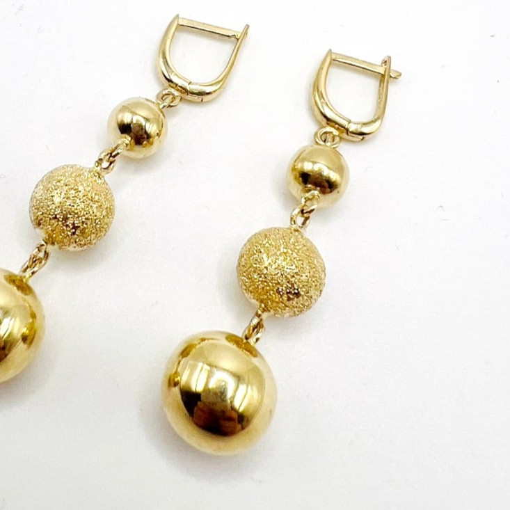 Kenzari Jewellery 14k Gold Earring for Women - 7.36 Grams
