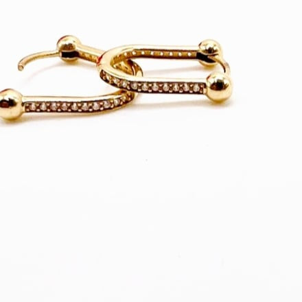 Kenzari Jewellery 14k Gold Earring for Women - 2.55 Grams