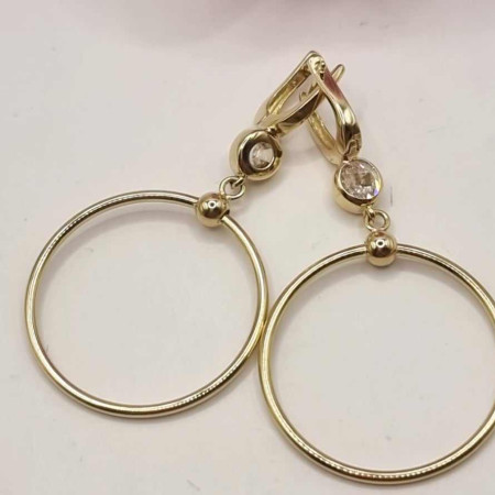 Kenzari Jewellery 14k Gold Earring for Women - 4.80 Grams