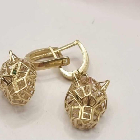 Kenzari Jewellery 14k Gold Earring for Women - 3.88 Grams