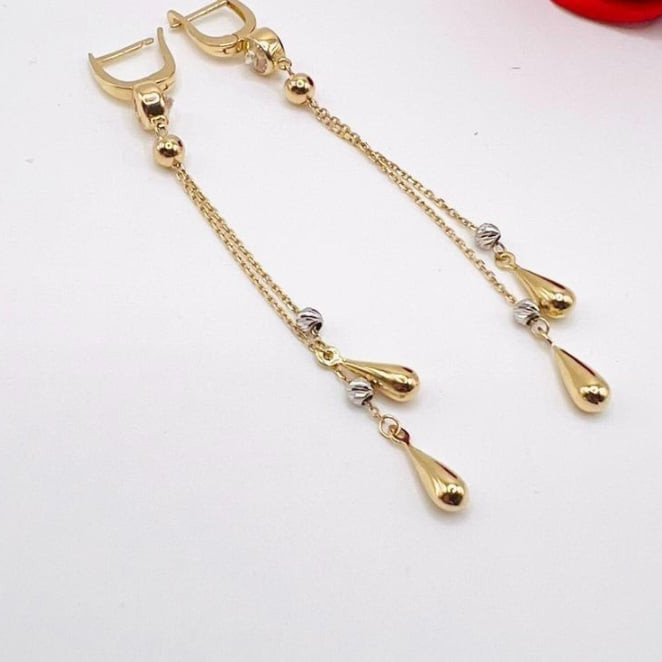 Kenzari Jewellery 14k Gold Earring for Women - 4.12 Grams