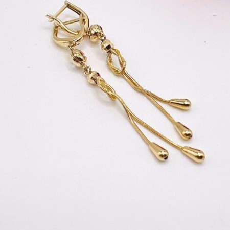 Kenzari Jewellery 14k Gold Earring for Women - 4.35 Grams