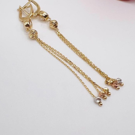 Kenzari Jewellery 14k Gold Earring for Women - 4.33 Grams