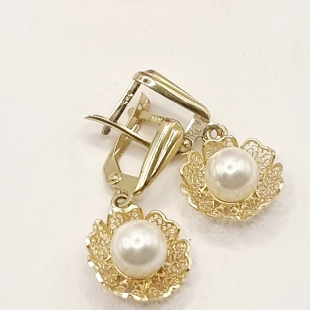 Kenzari Jewellery 14k Gold Earring for Women - 3.24 Grams