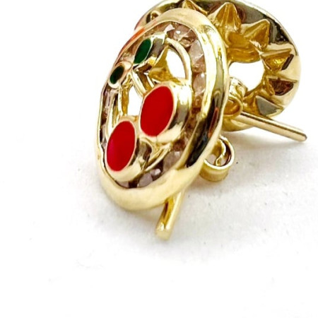 Kenzari Jewellery 14k Gold Hoop Earring for Kids - 1.49 Grams