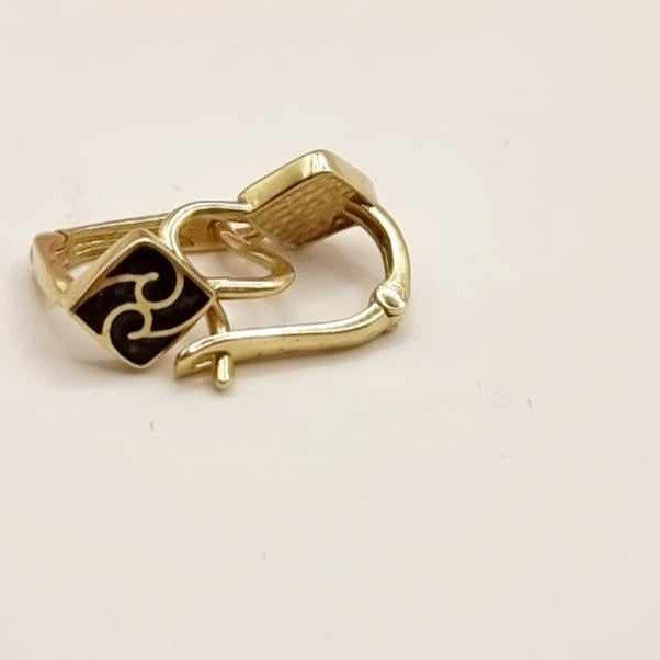 Kenzari Jewellery 14k Gold Hoop Earring for Kids - 1.33 Grams