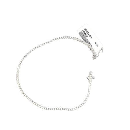 18K White Gold Diamond Tennis Bracelet – 0.98 CT Q SI